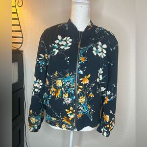 Zara trafaluc Floral Bomber jacket